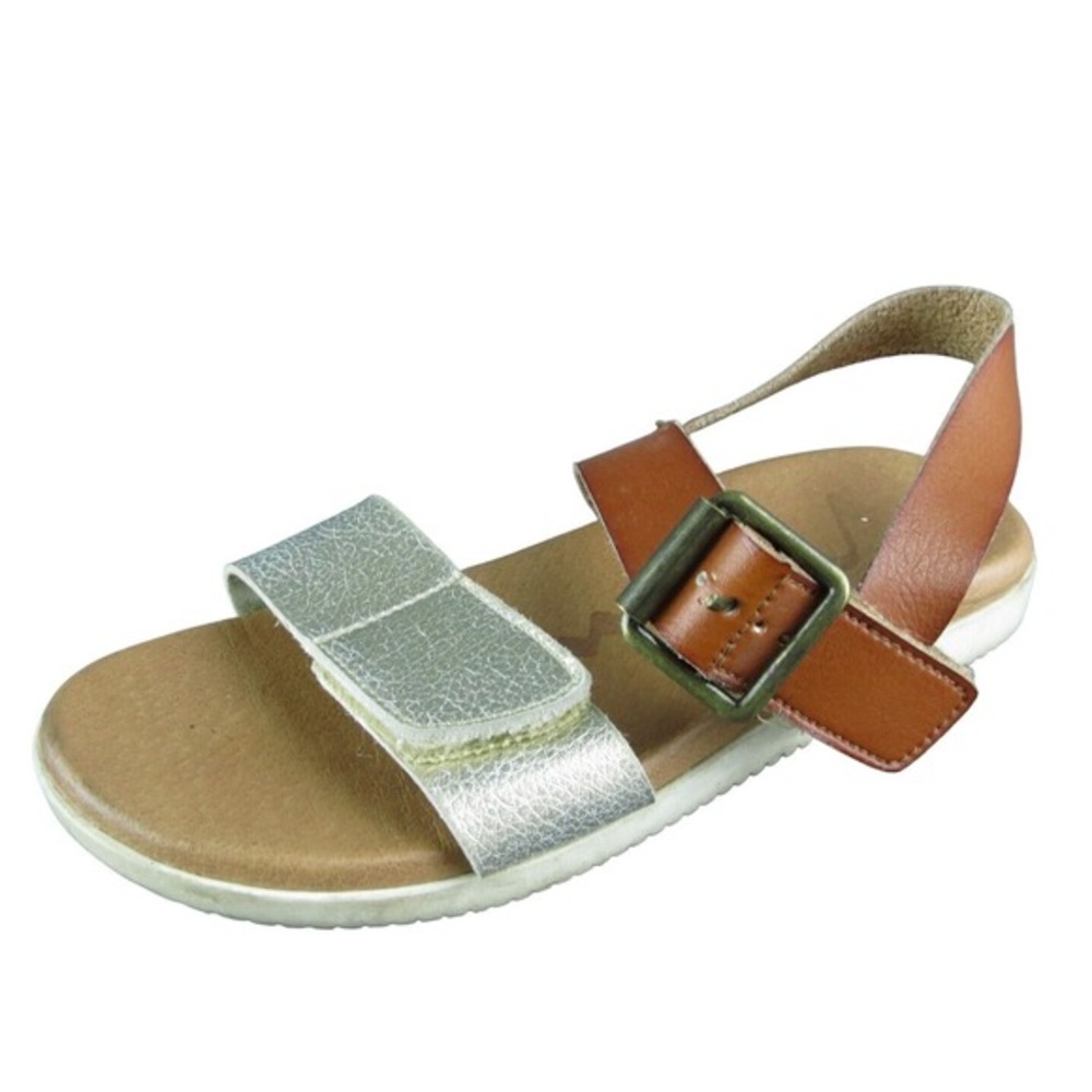 Nina Girls Ankle‎ Strap Size T 12 Medium Shoes Brown Synthetic Buckle